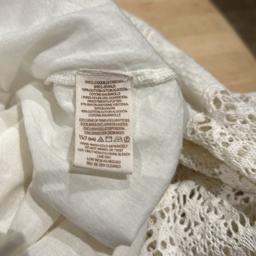 Free People Bohemian Boho Cream Dress NWT - Picture 5 of 5